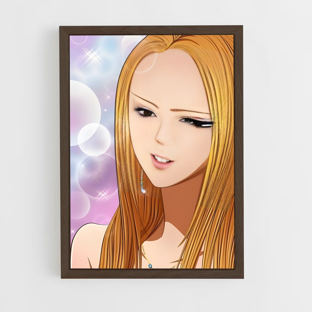 ap-kyoko mogami-4 cadre Bois foncé