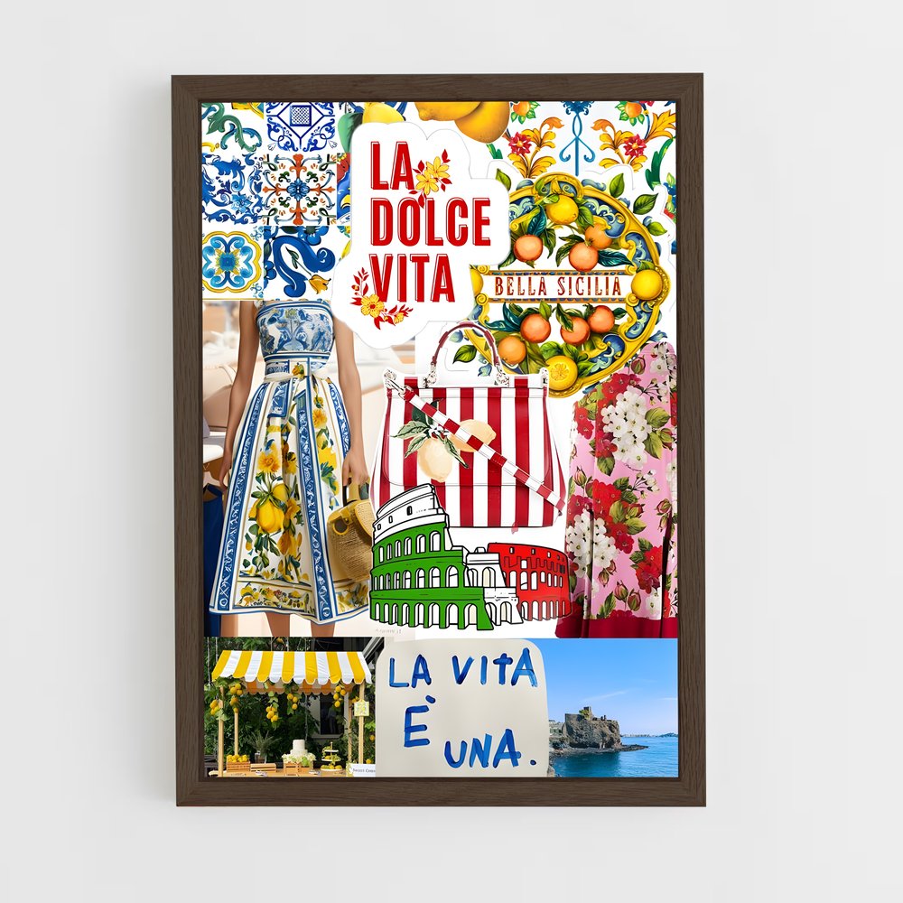 ap-la dolce vita-10 cadre Bois foncé