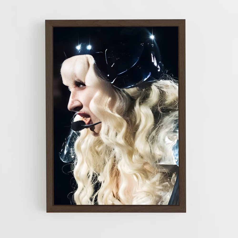 ap-lady gaga-6 cadre Bois foncé