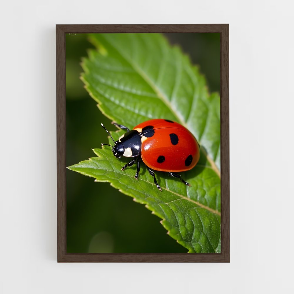 ap-ladybug-1 cadre Bois foncé