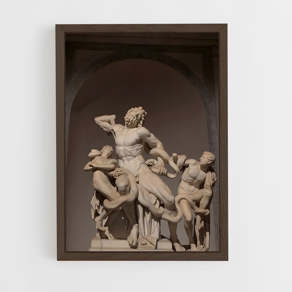 ap-laocoon and his sons-1 cadre Bois foncé