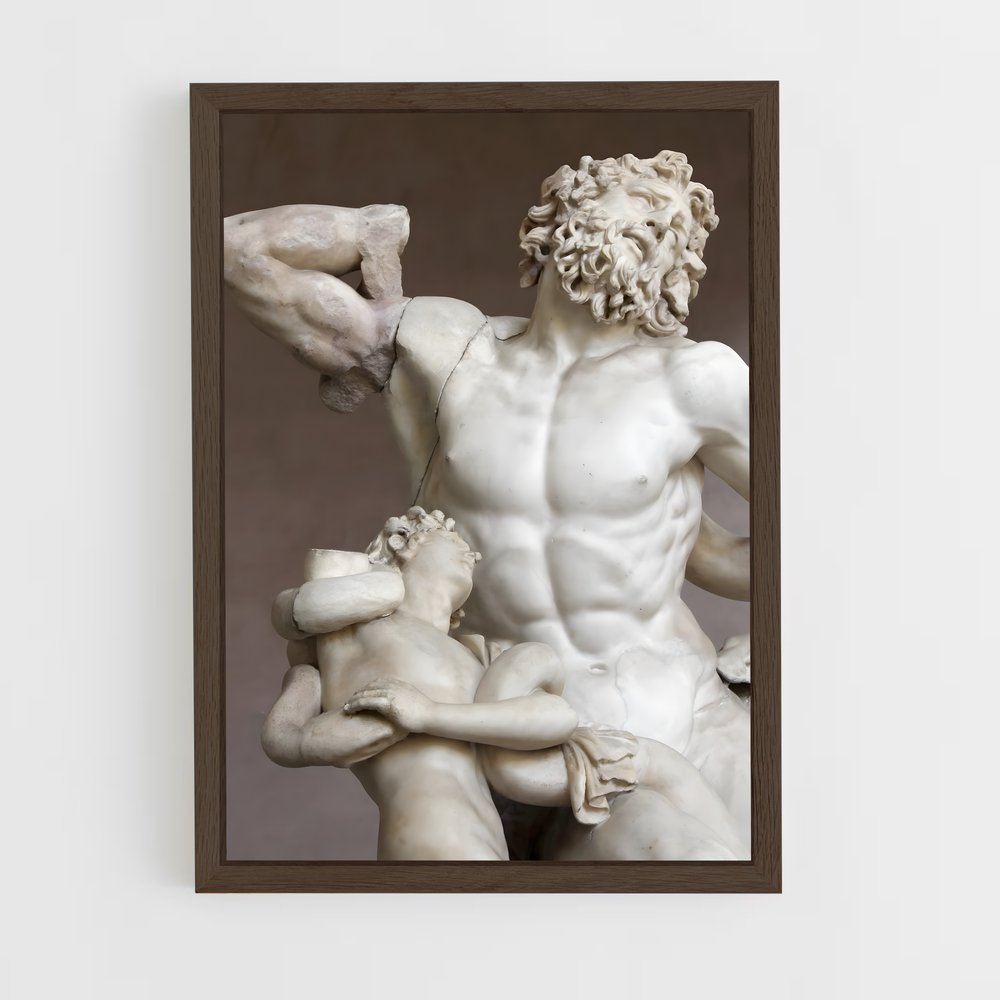ap-laocoon and his sons-2 cadre Bois foncé