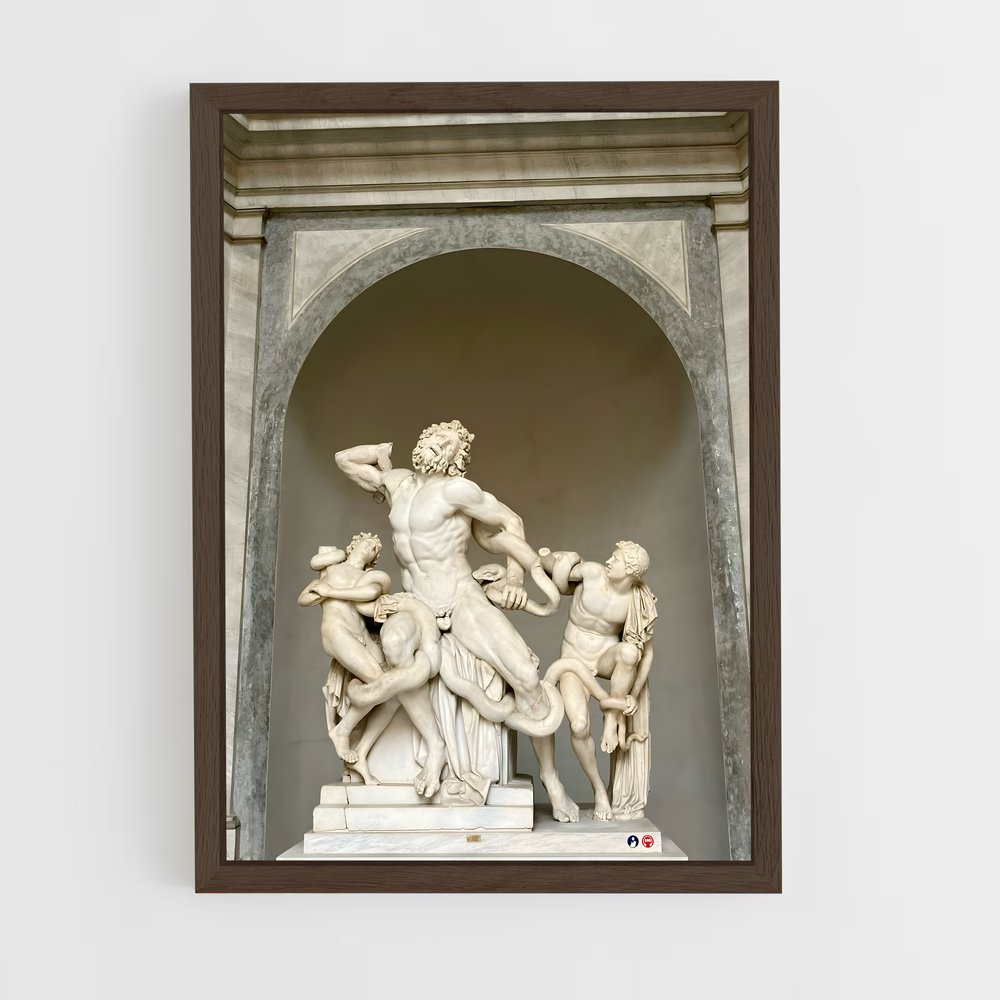 ap-laocoon and his sons-5 cadre Bois foncé