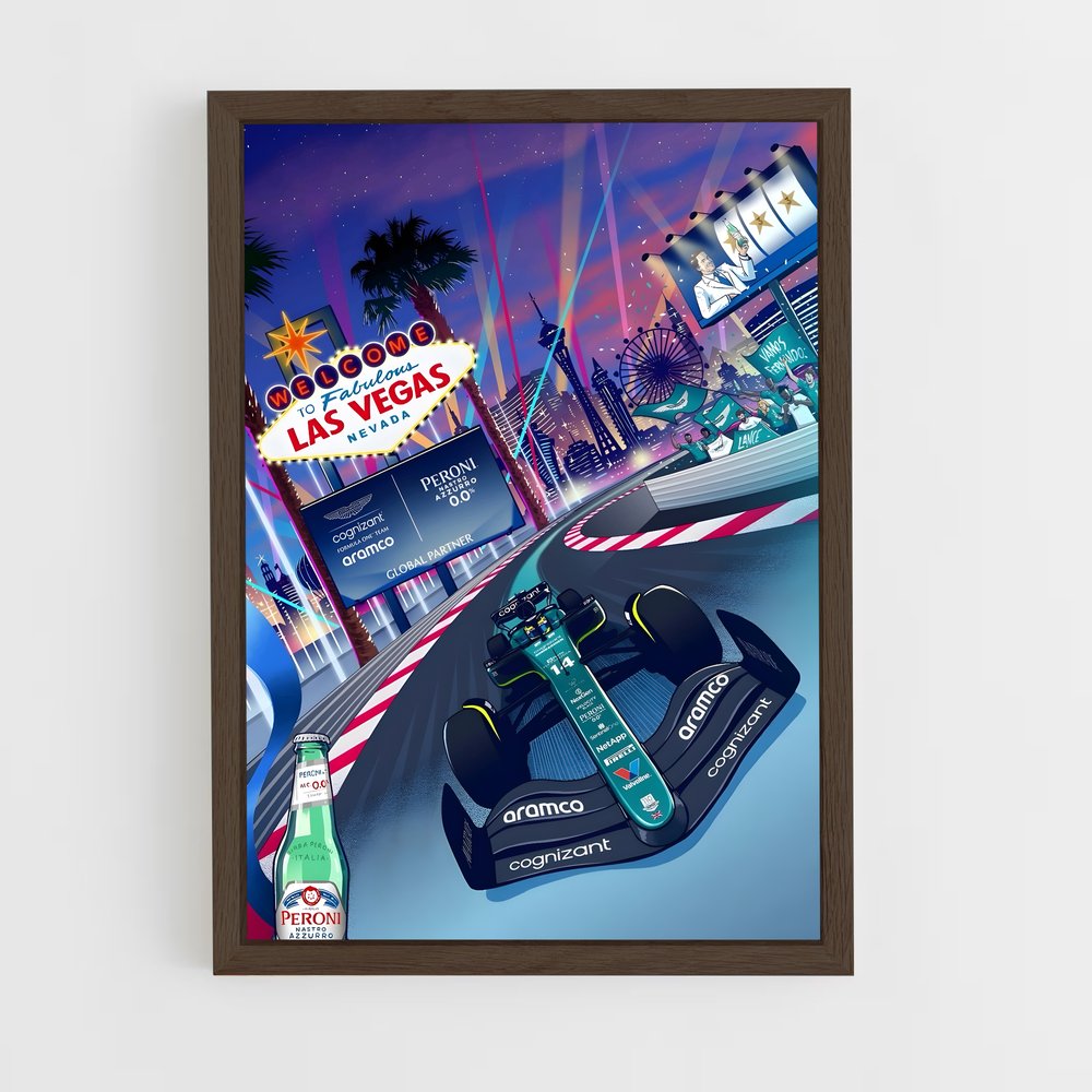 ap-las vegas grand prix-5 cadre Bois foncé