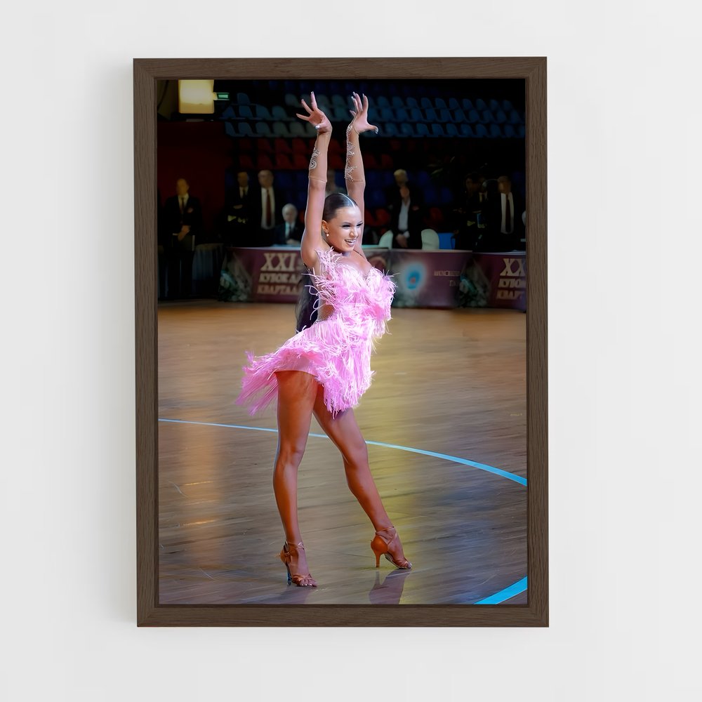 ap-latin dance-2 cadre Bois foncé