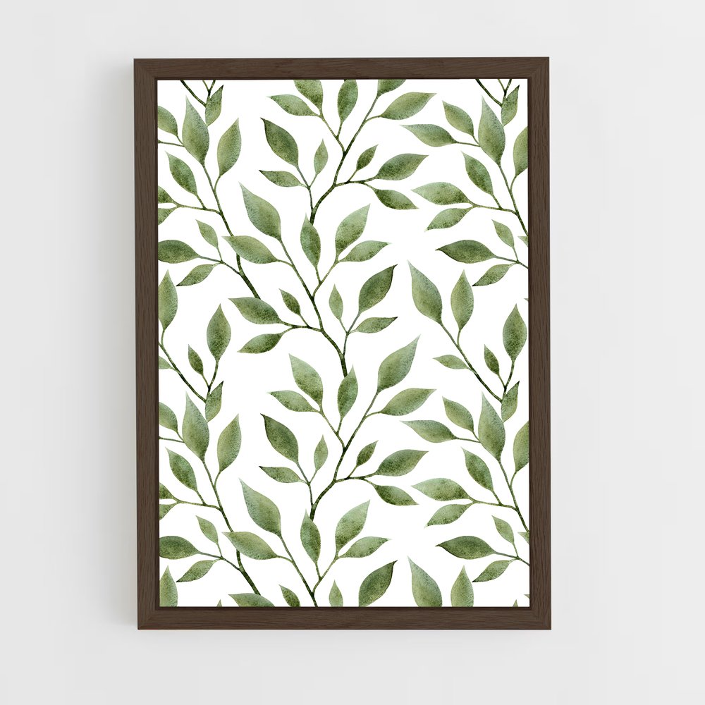 ap-leaf patterns-3 cadre Bois foncé