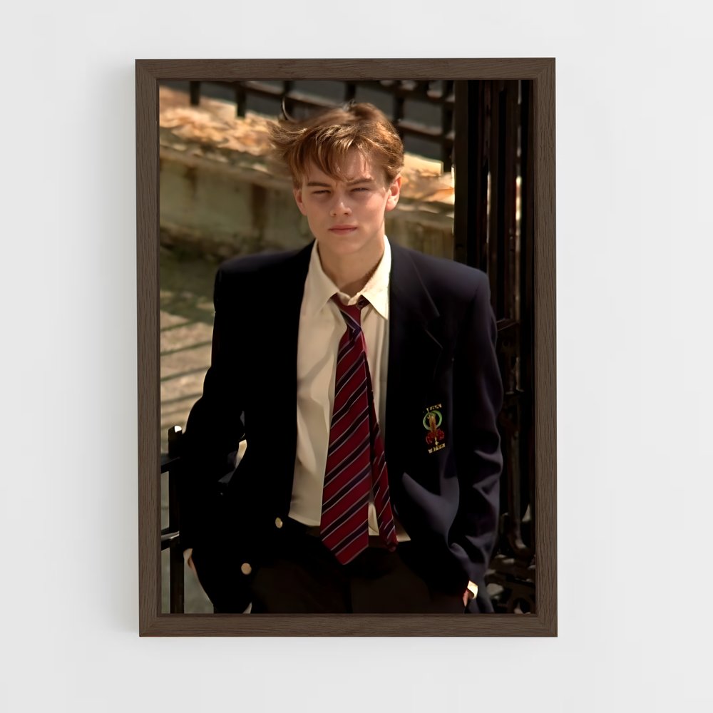 ap-leonardo dicaprio-14 cadre Bois foncé