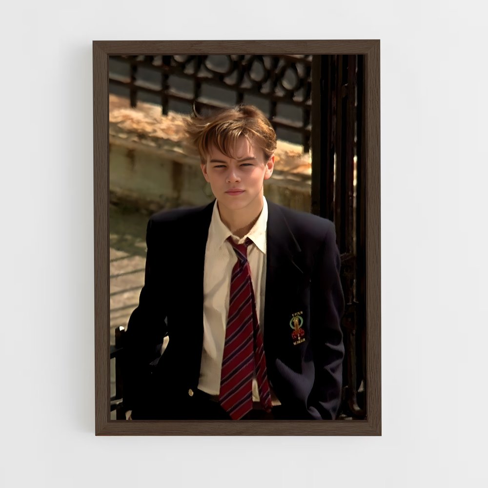 ap-leonardo dicaprio-3 cadre Bois foncé