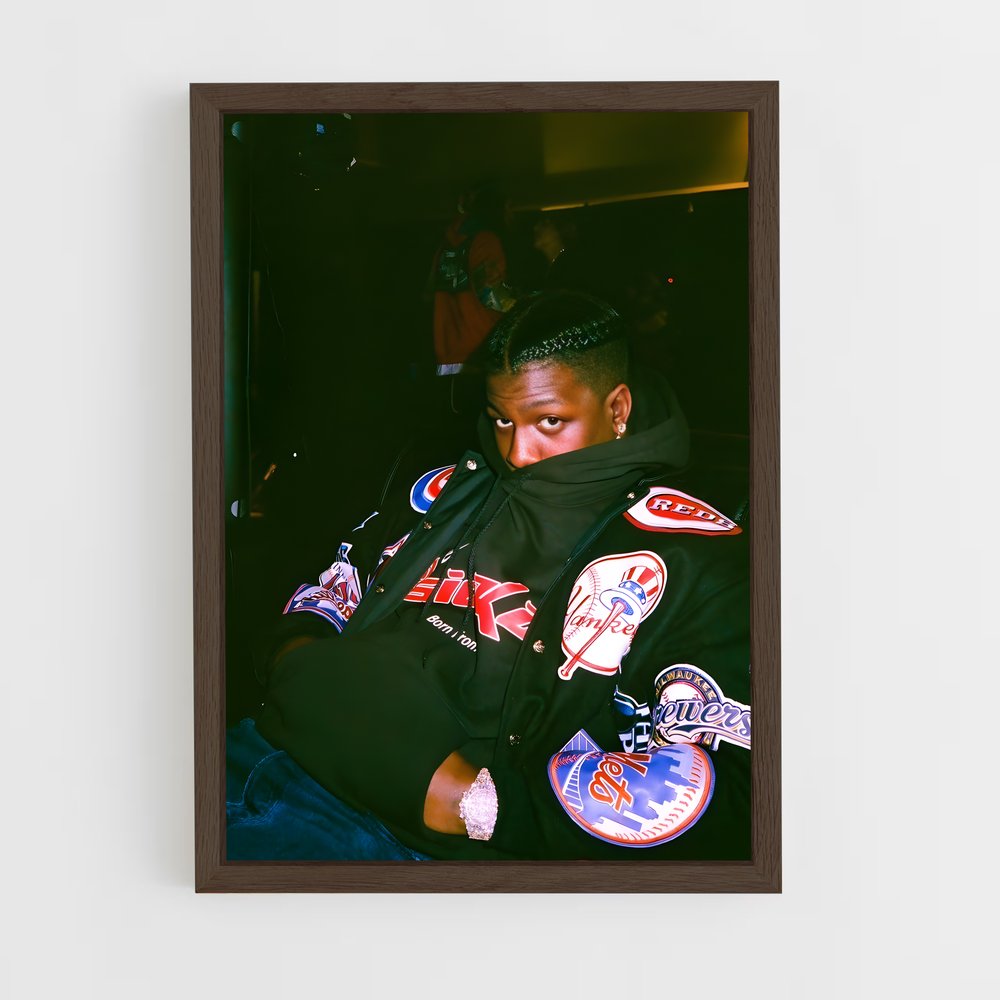 ap-lil yachty-1 cadre Bois foncé