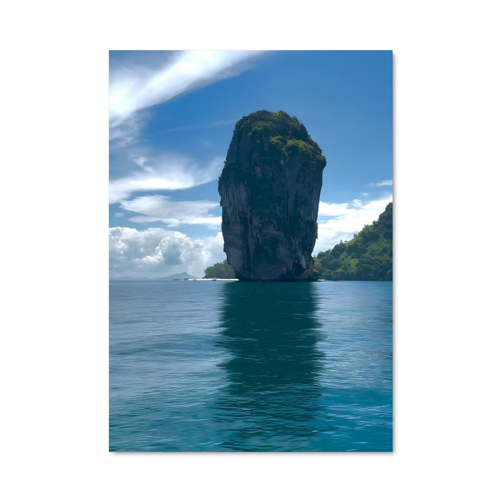 Poster Limestone cliff 94631