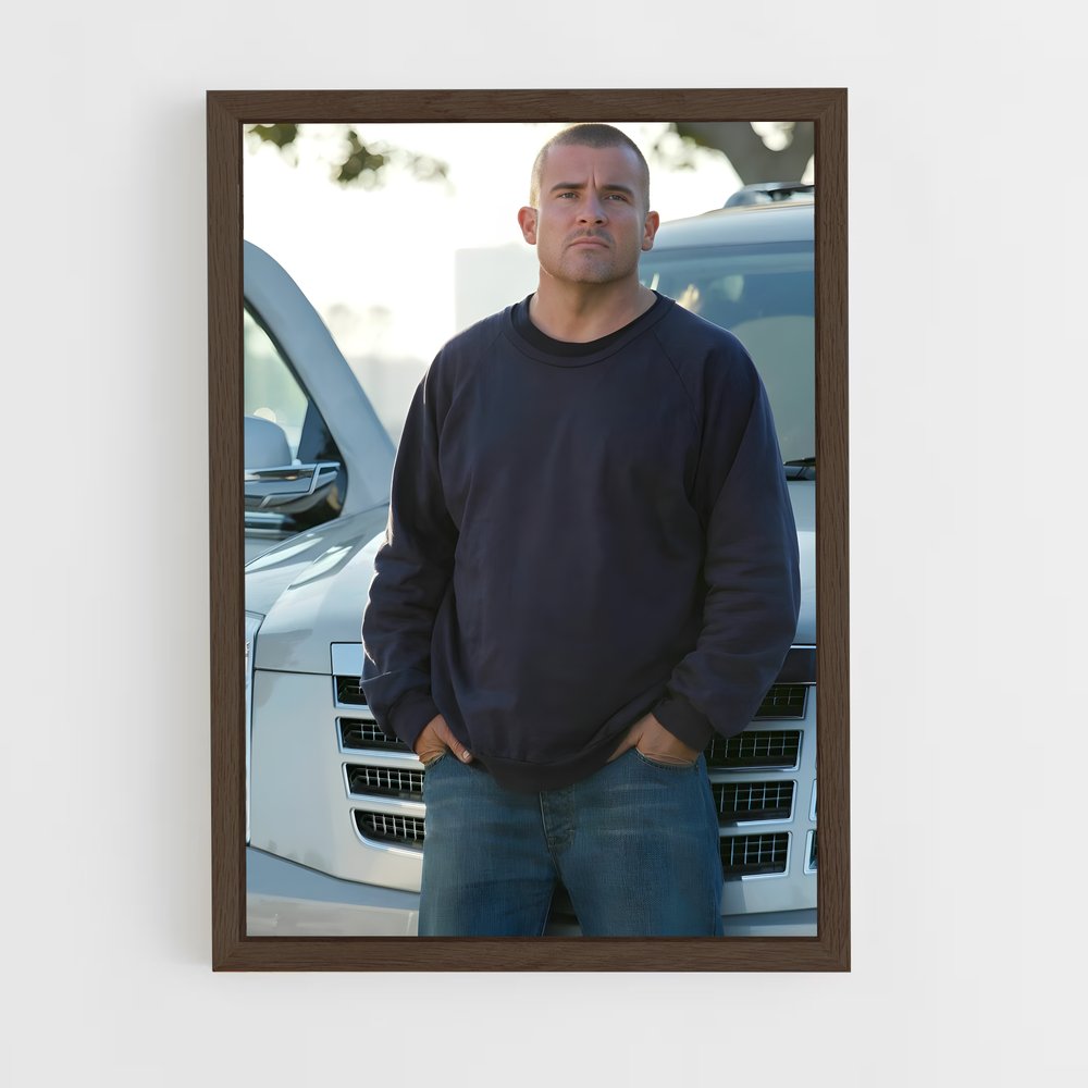 ap-lincoln burrows-1 cadre Bois foncé
