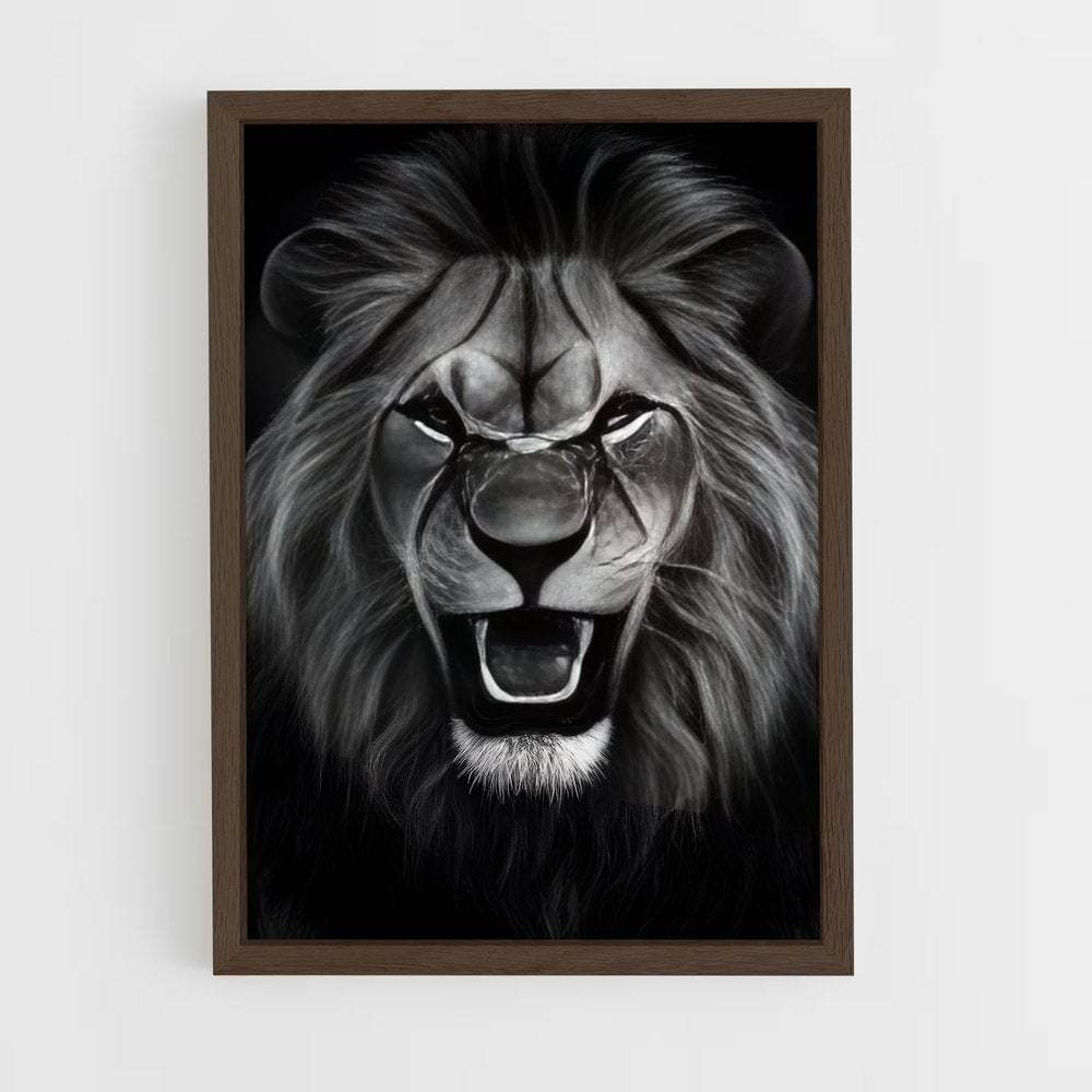 ap-lion-8 cadre Bois foncé