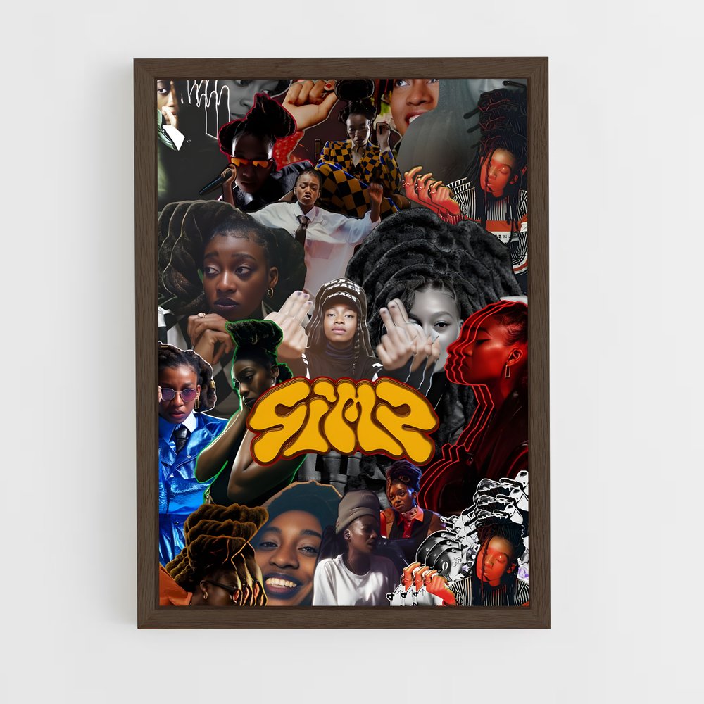ap-little simz-4 cadre Bois foncé