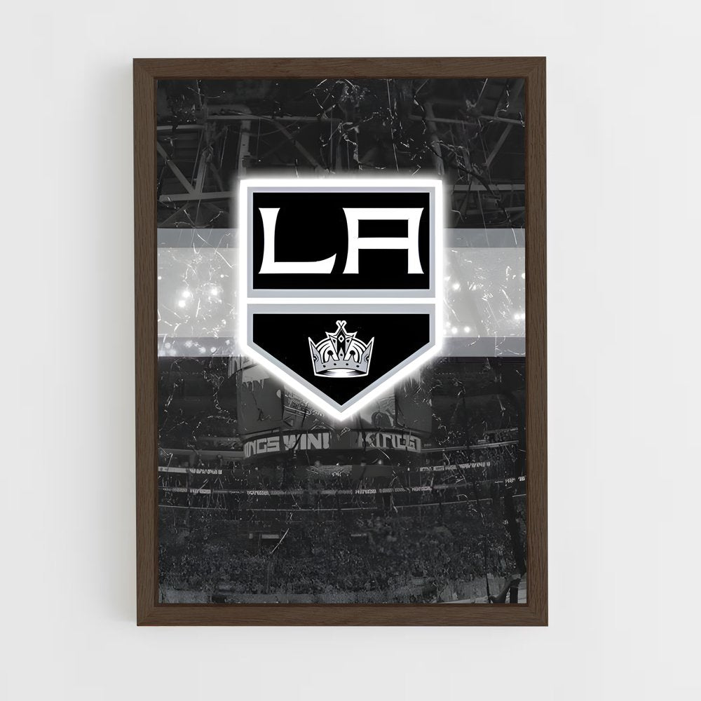 ap-los angeles kings-4 cadre Bois foncé