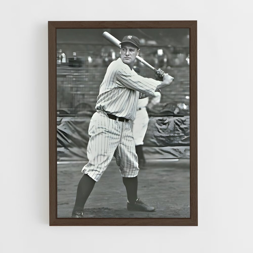 ap-lou gehrig-5 cadre Bois foncé
