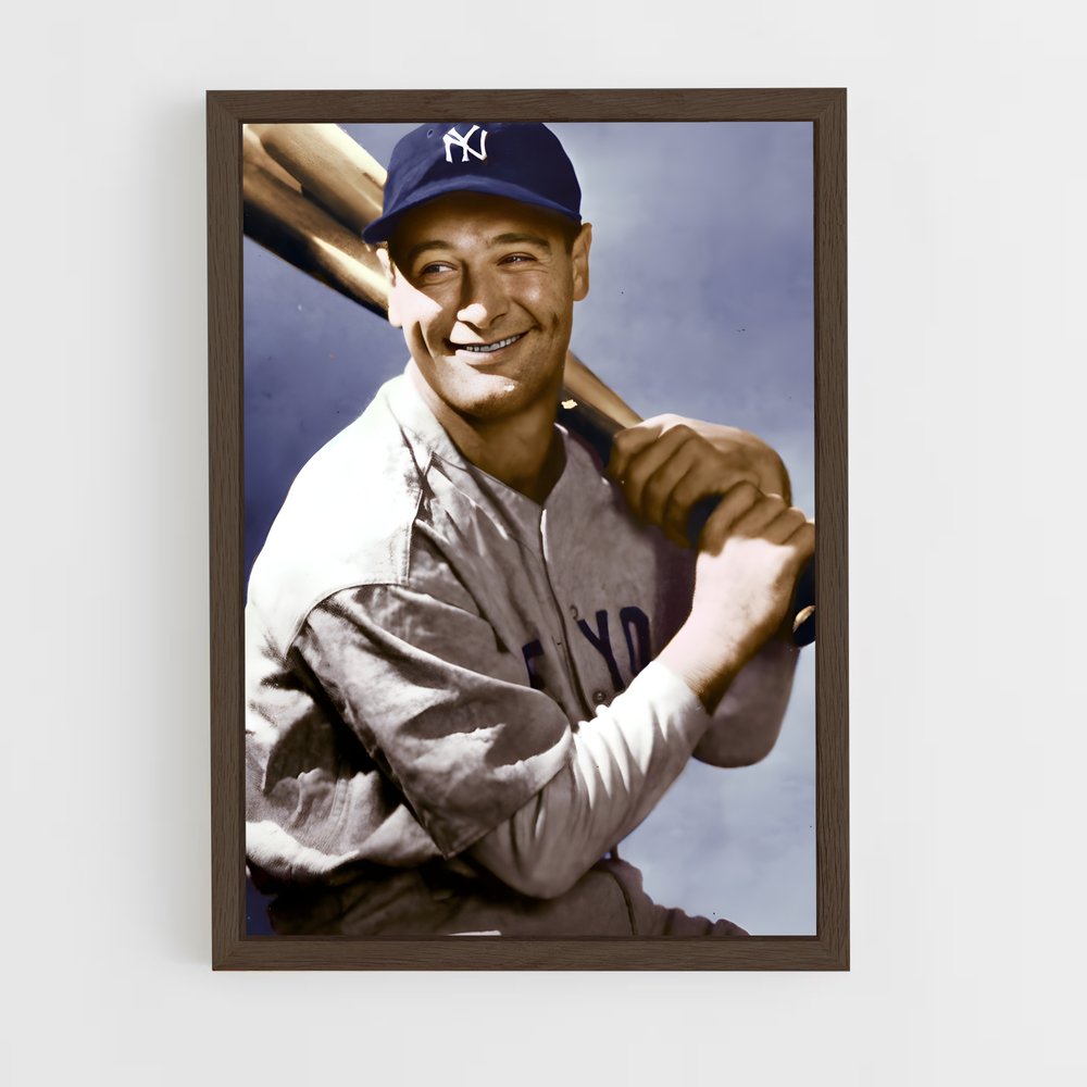 ap-lou gehrig-6 cadre Bois foncé