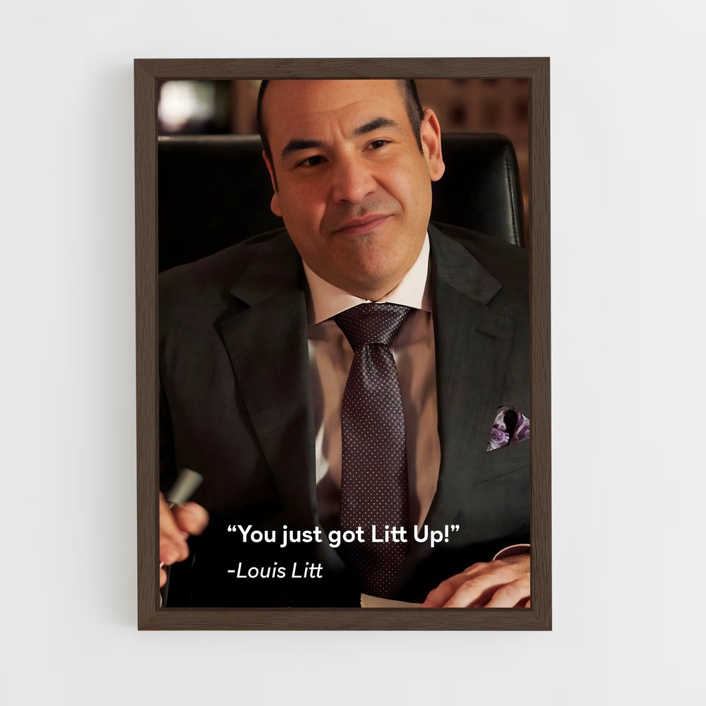ap-louis litt-1 cadre Bois foncé