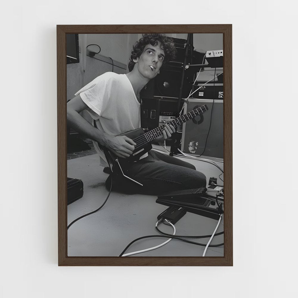 ap-luis alberto spinetta-1 cadre Bois foncé
