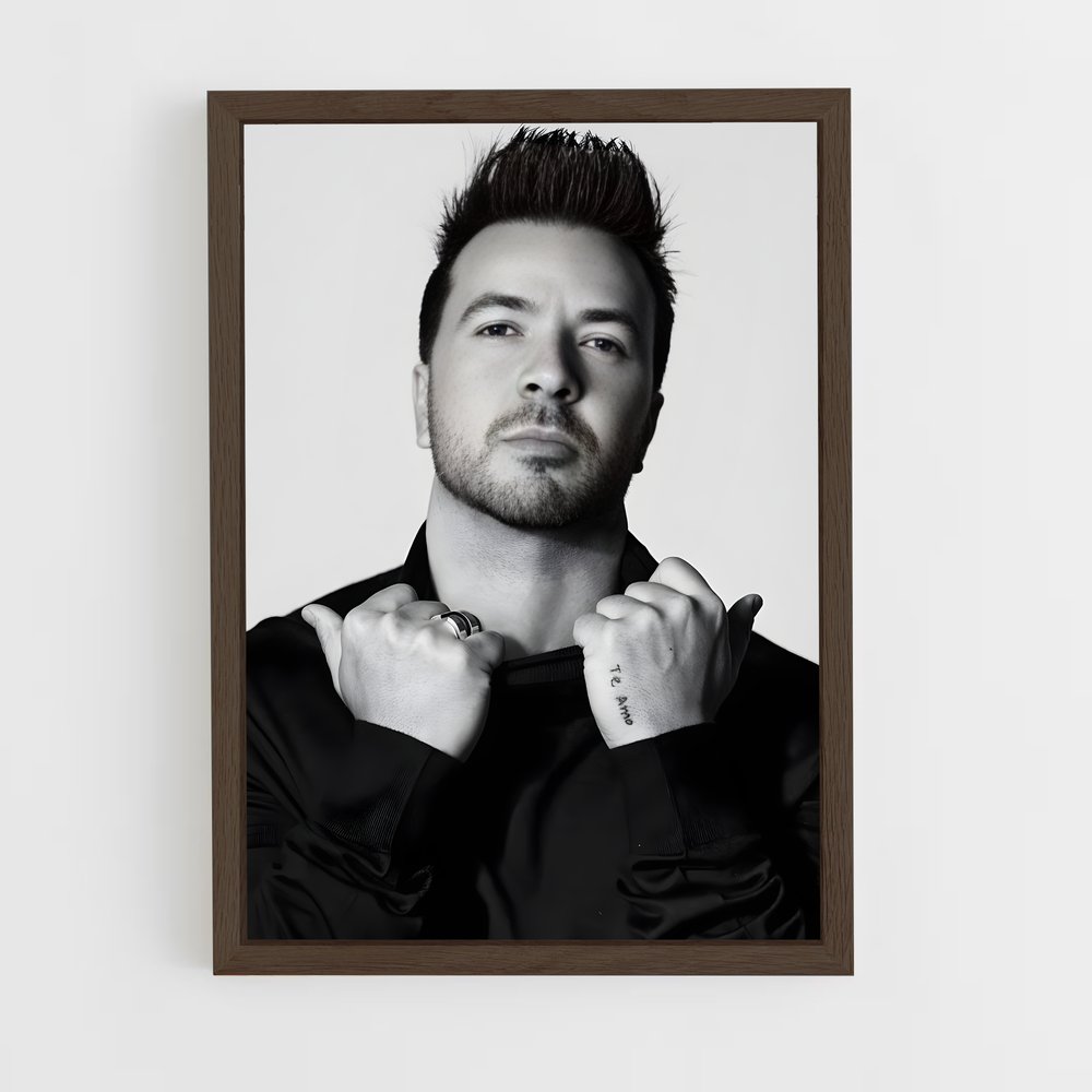 ap-luis fonsi-6 cadre Bois foncé