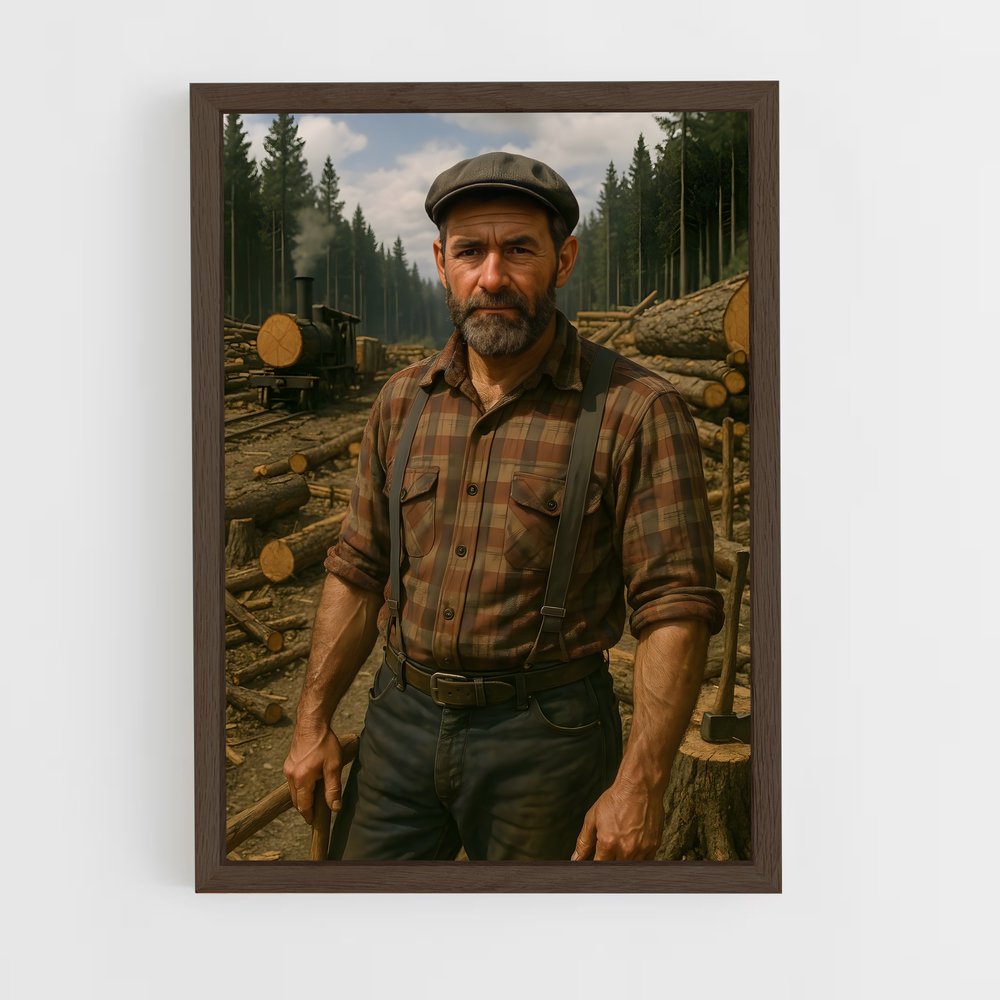 ap-lumberjack-3 cadre Bois foncé