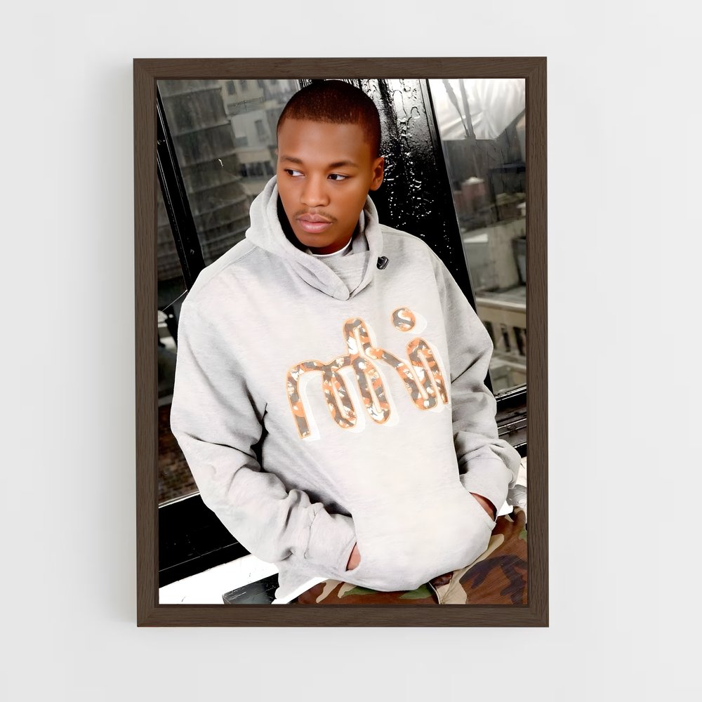 ap-lupe fiasco-3 cadre Bois foncé