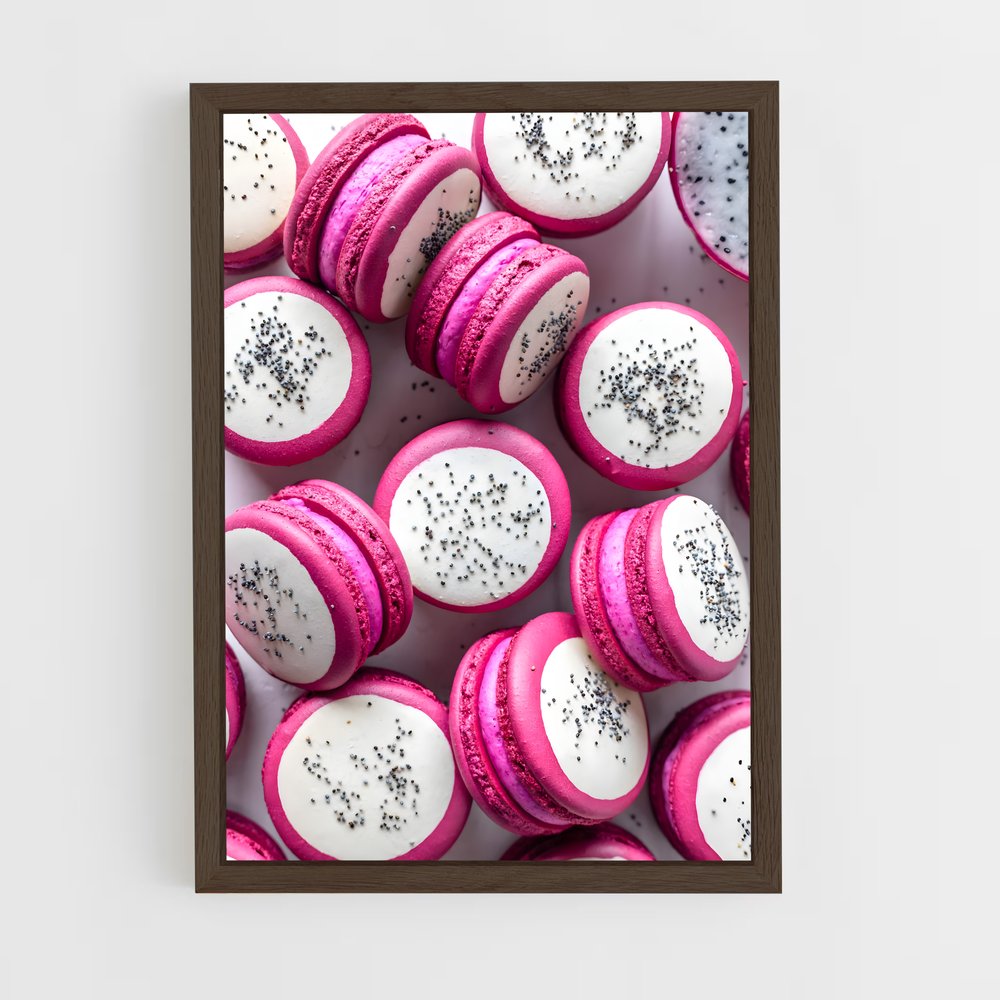 ap-macarons-5 cadre Bois foncé
