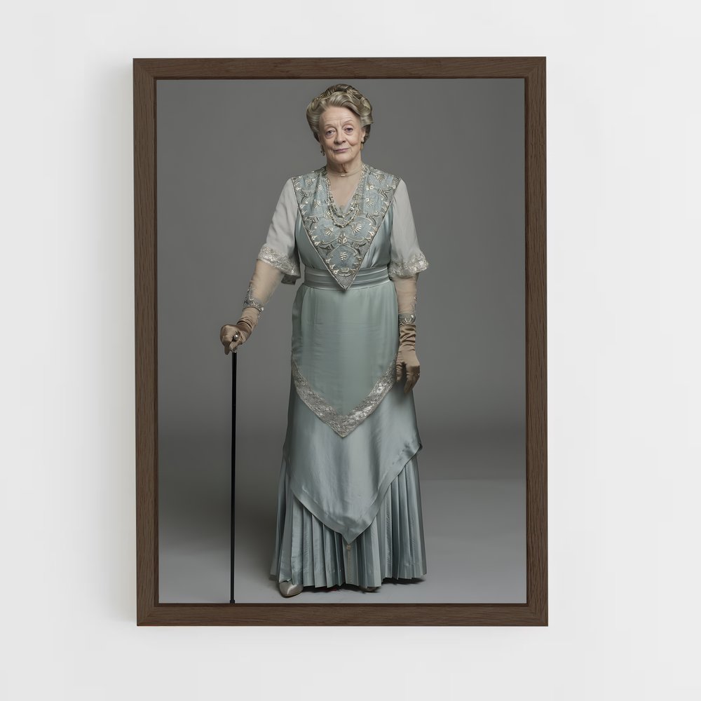 ap-maggie smith-4 cadre Bois foncé