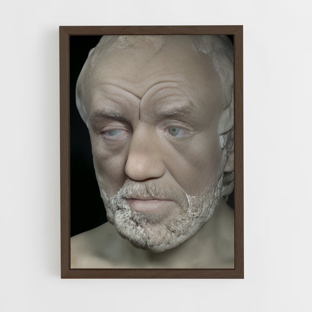 ap-man with broken nose rodin-4 cadre Bois foncé