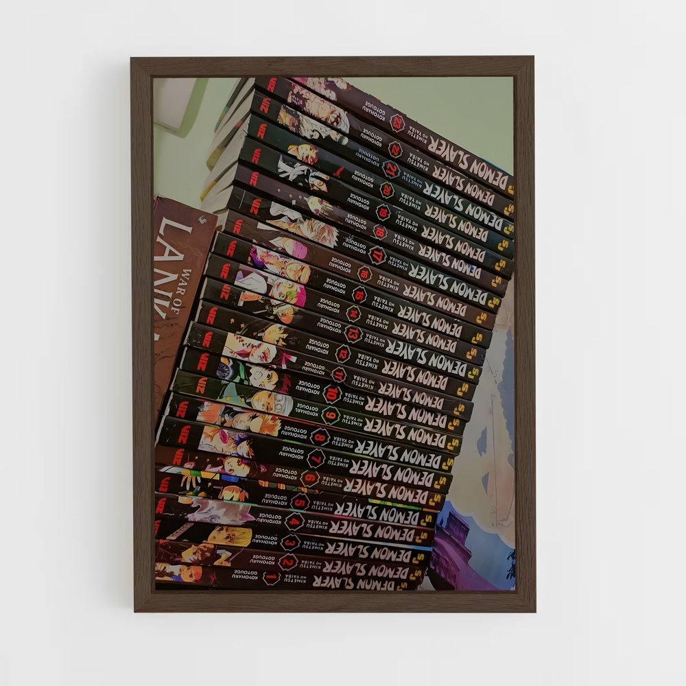 ap-manga-8 cadre Bois foncé