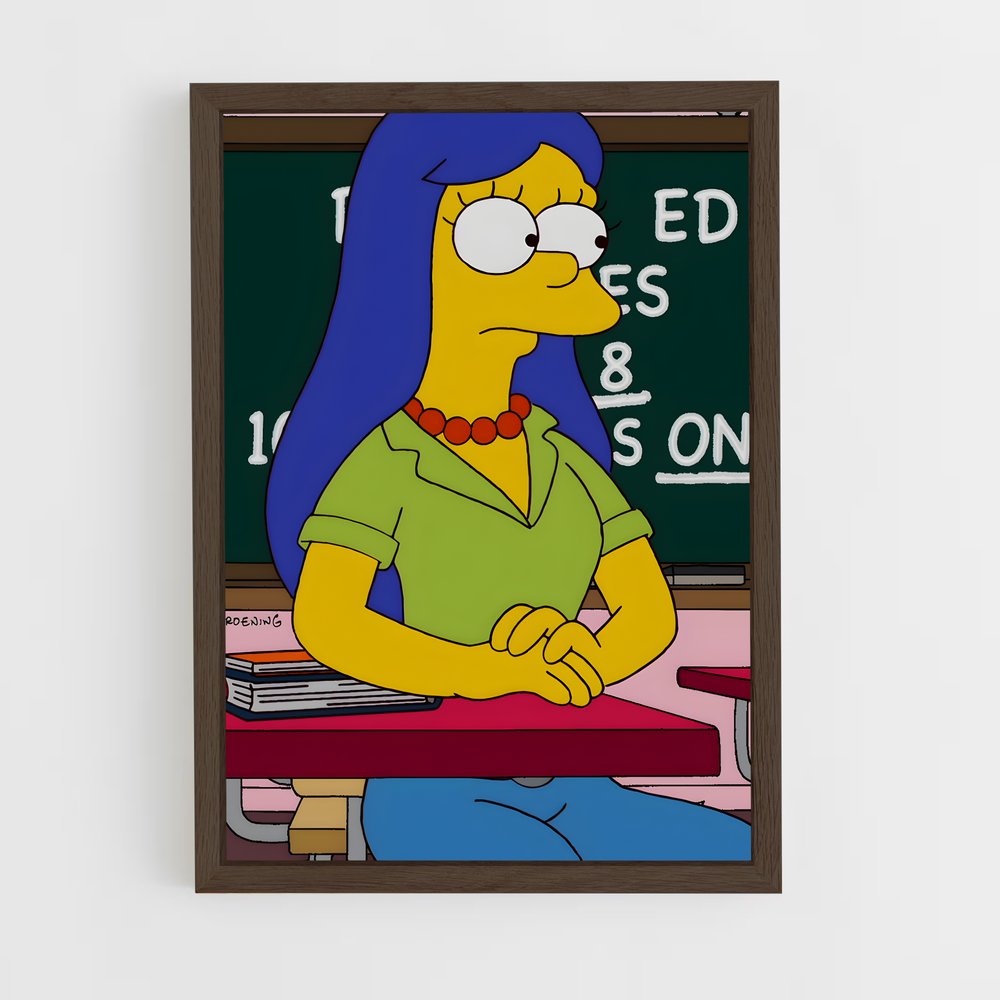 ap-marge simpson-3 cadre Bois foncé