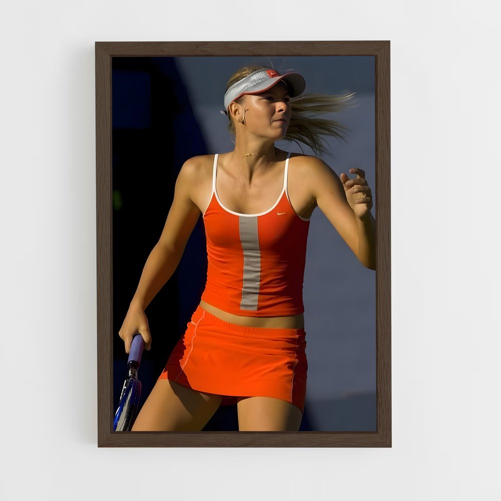 ap-maria sharapova-4 cadre Bois foncé