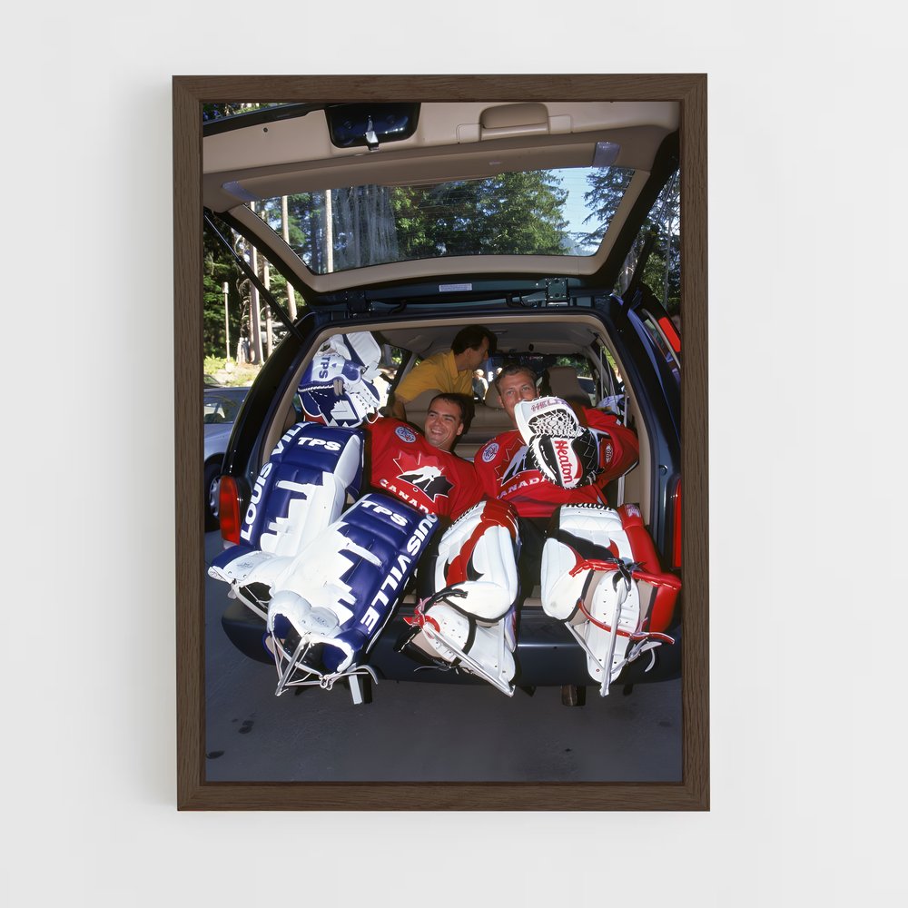 ap-martin brodeur-2 cadre Bois foncé