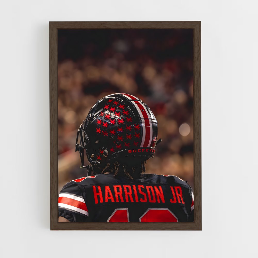 ap-marvin harrison jr-1 cadre Bois foncé