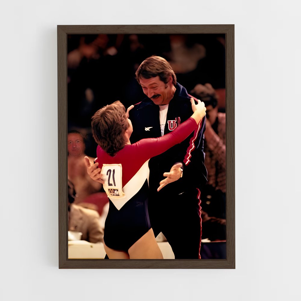 ap-mary lou retton-8 cadre Bois foncé