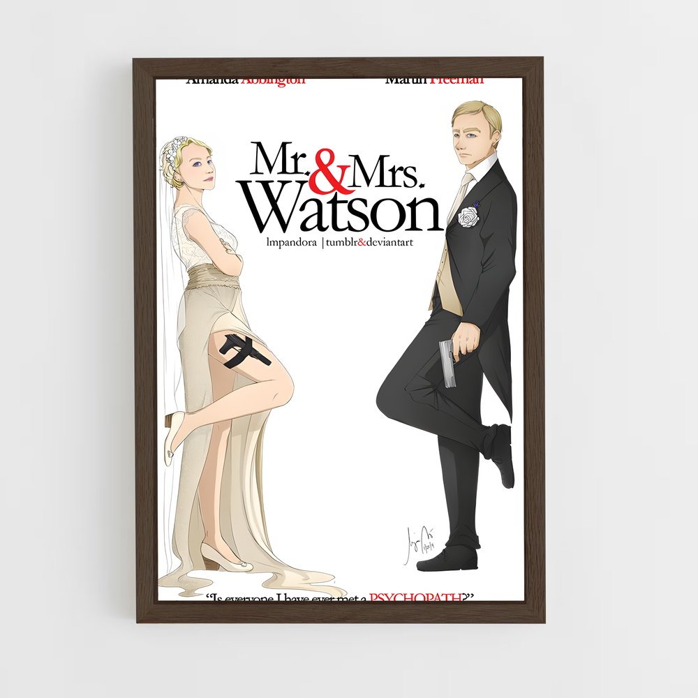 ap-mary watson-5 cadre Bois foncé