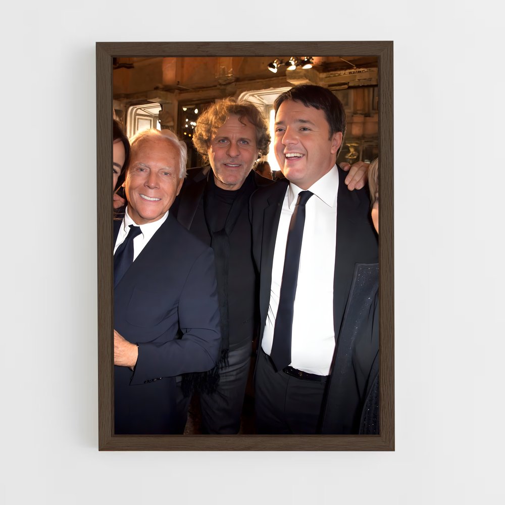 ap-matteo renzi-3 cadre Bois foncé