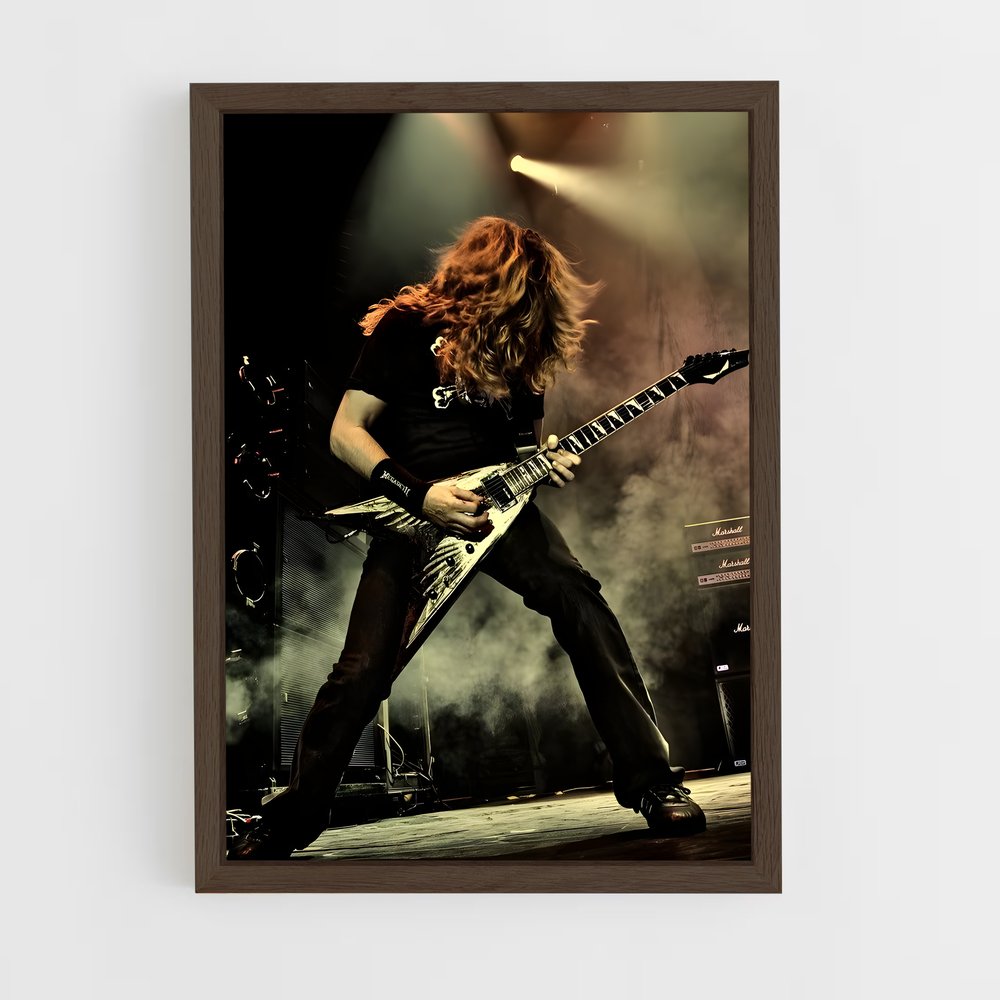 ap-megadeth-1 cadre Bois foncé