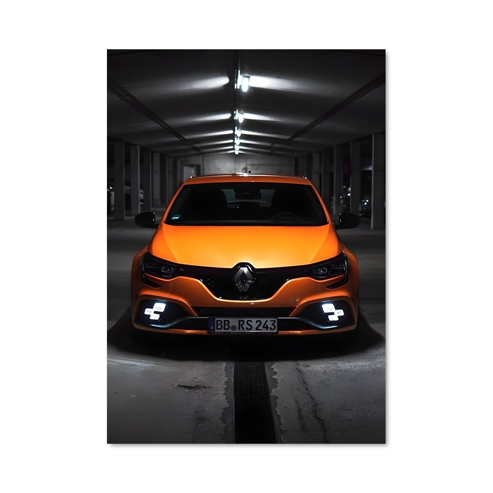 Poster Orange Électrique