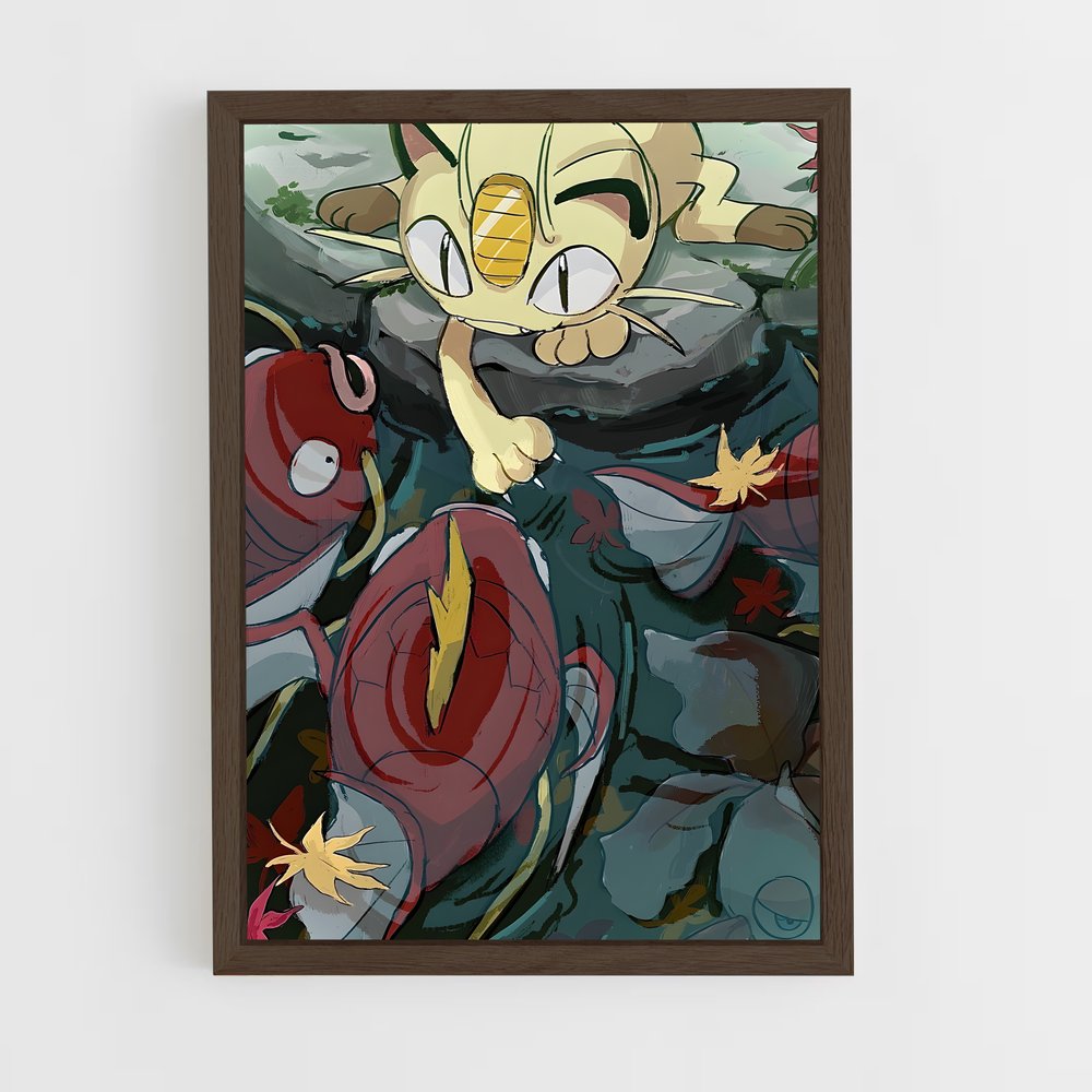 ap-meowth-1 cadre Bois foncé