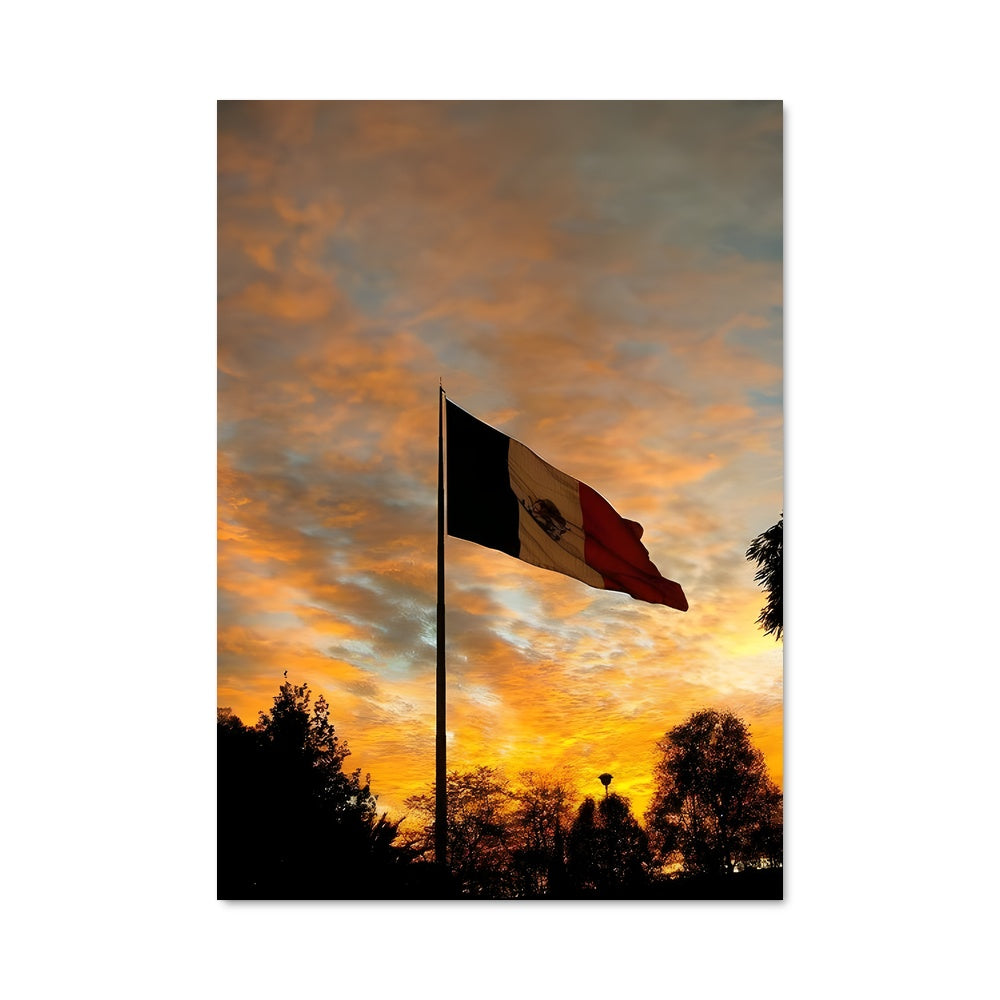 Poster Coucher de Soleil à Mexico