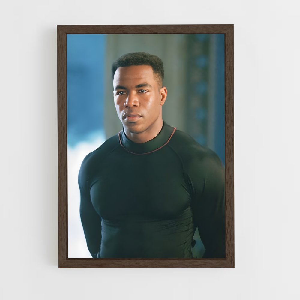 ap-michael jai white-4 cadre Bois foncé