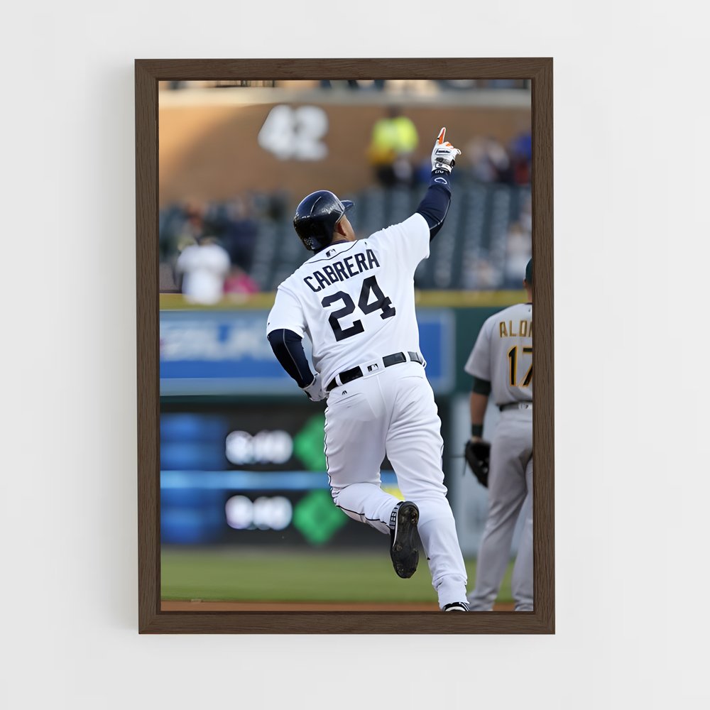 ap-miguel cabrera-4 cadre Bois foncé