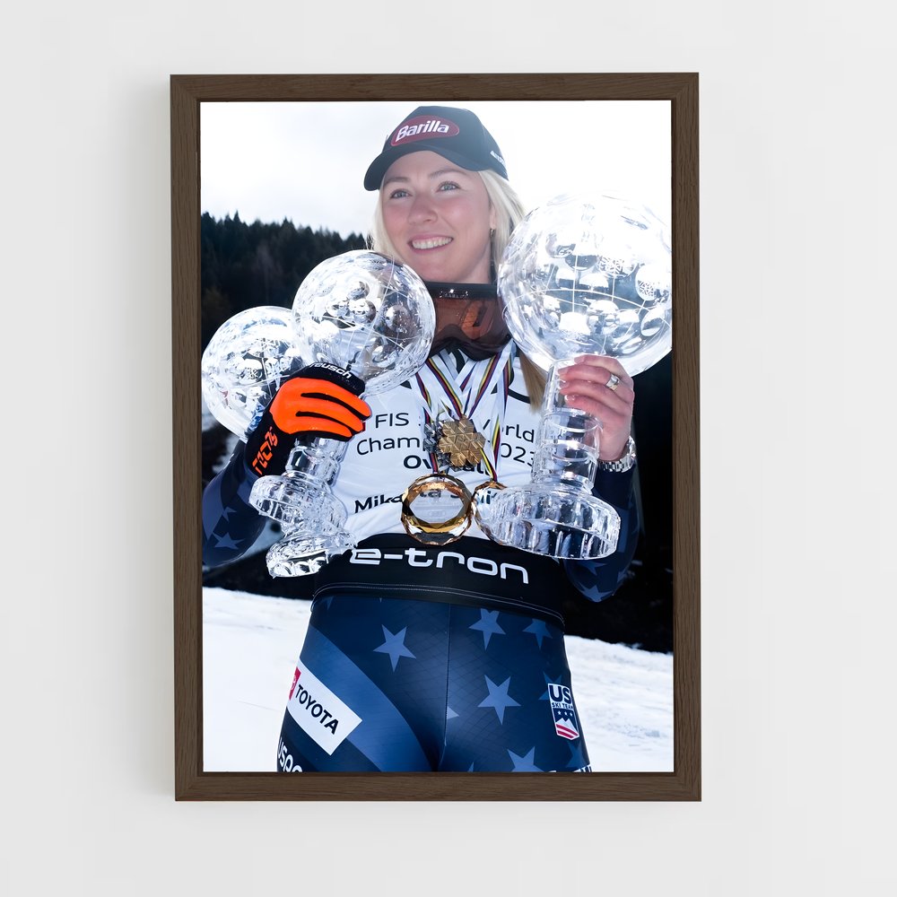 ap-mikaela shiffrin-1 cadre Bois foncé