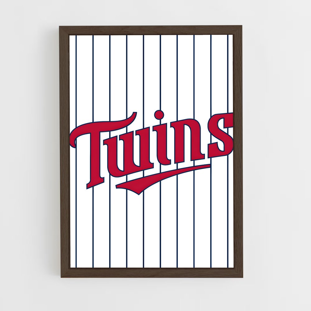 ap-minnesota twins-2 cadre Bois foncé