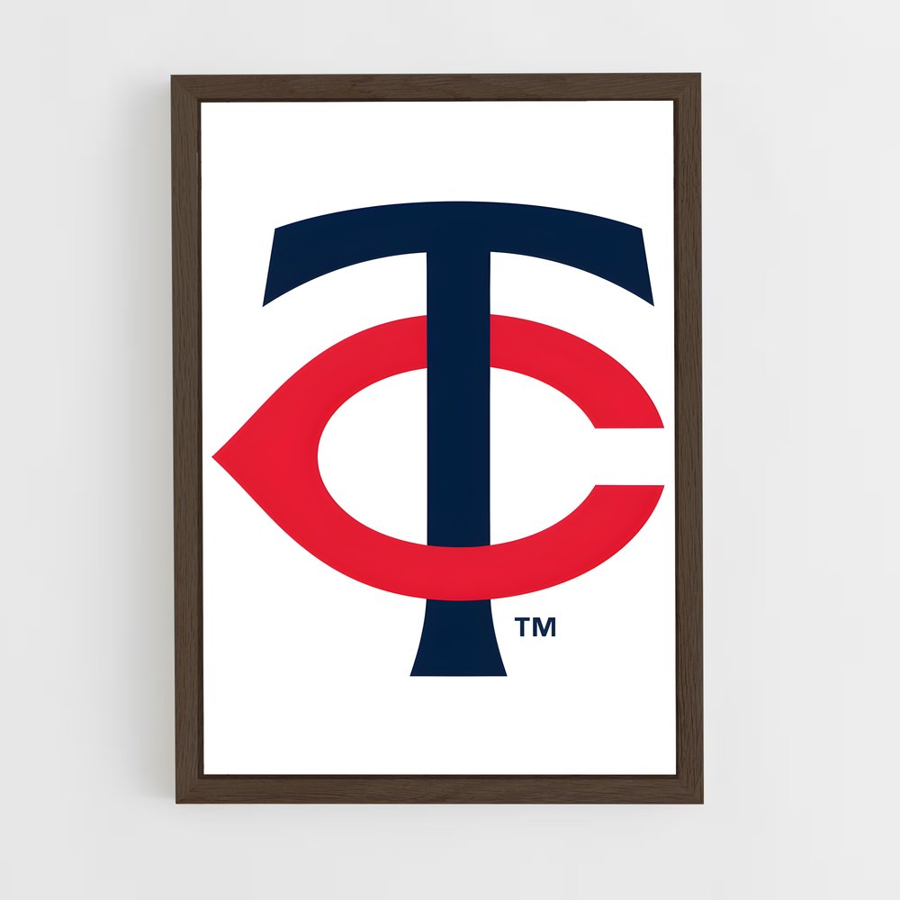 ap-minnesota twins-5 cadre Bois foncé
