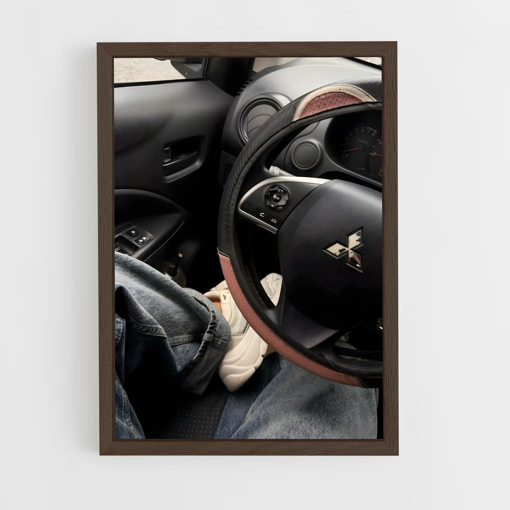 ap-mitsubishi-6 cadre Bois foncé