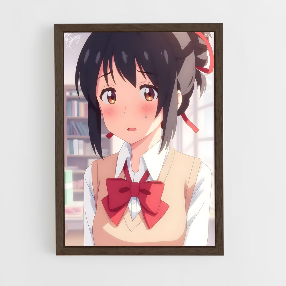 ap-mitsuha miyamizu-2 cadre Bois foncé