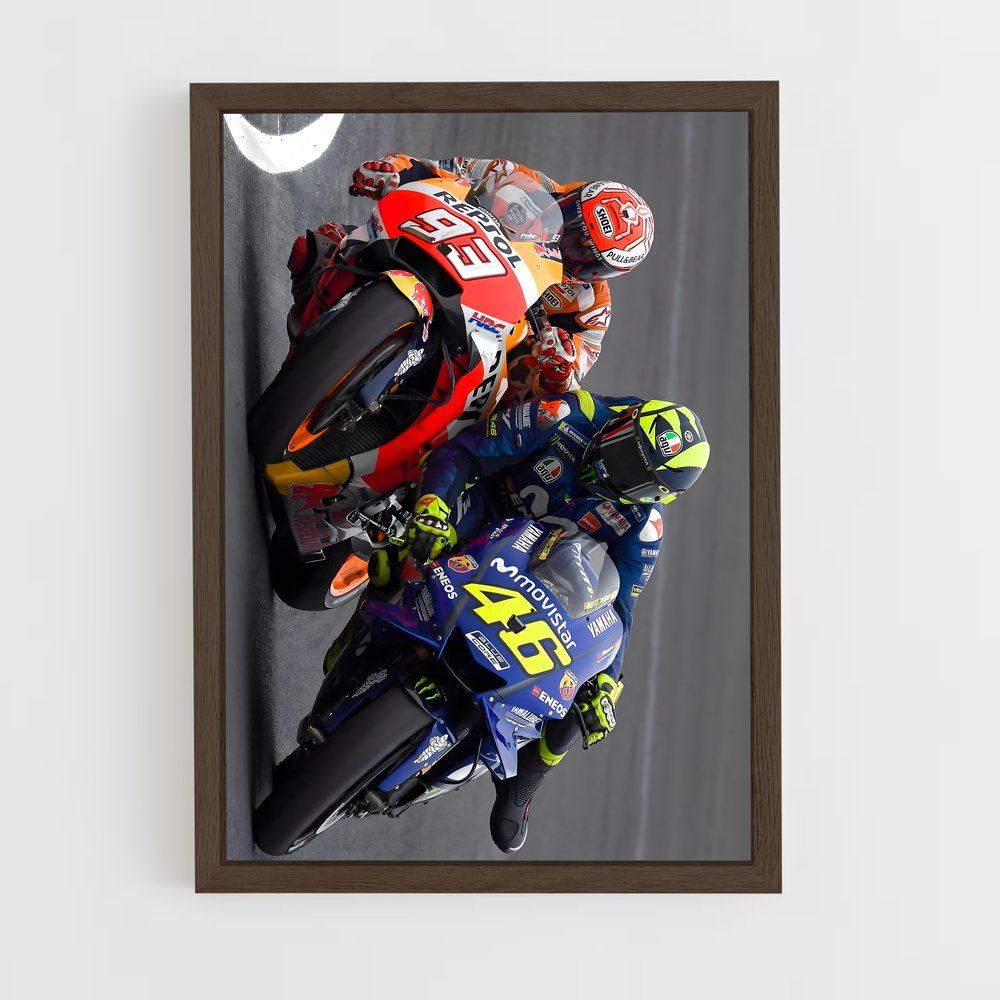 ap-motogp-6 cadre Bois foncé