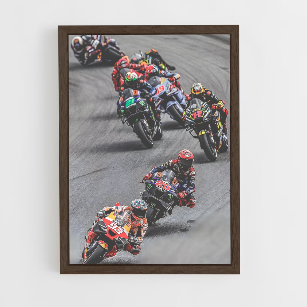 ap-motogp-7 cadre Bois foncé