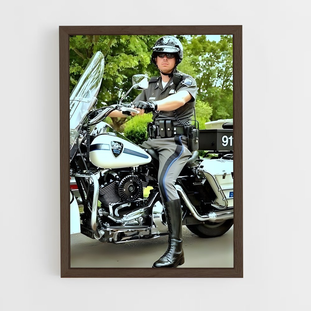 ap-motorcycle cop-3 cadre Bois foncé